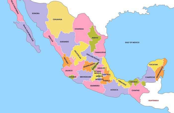 Map of Mexico